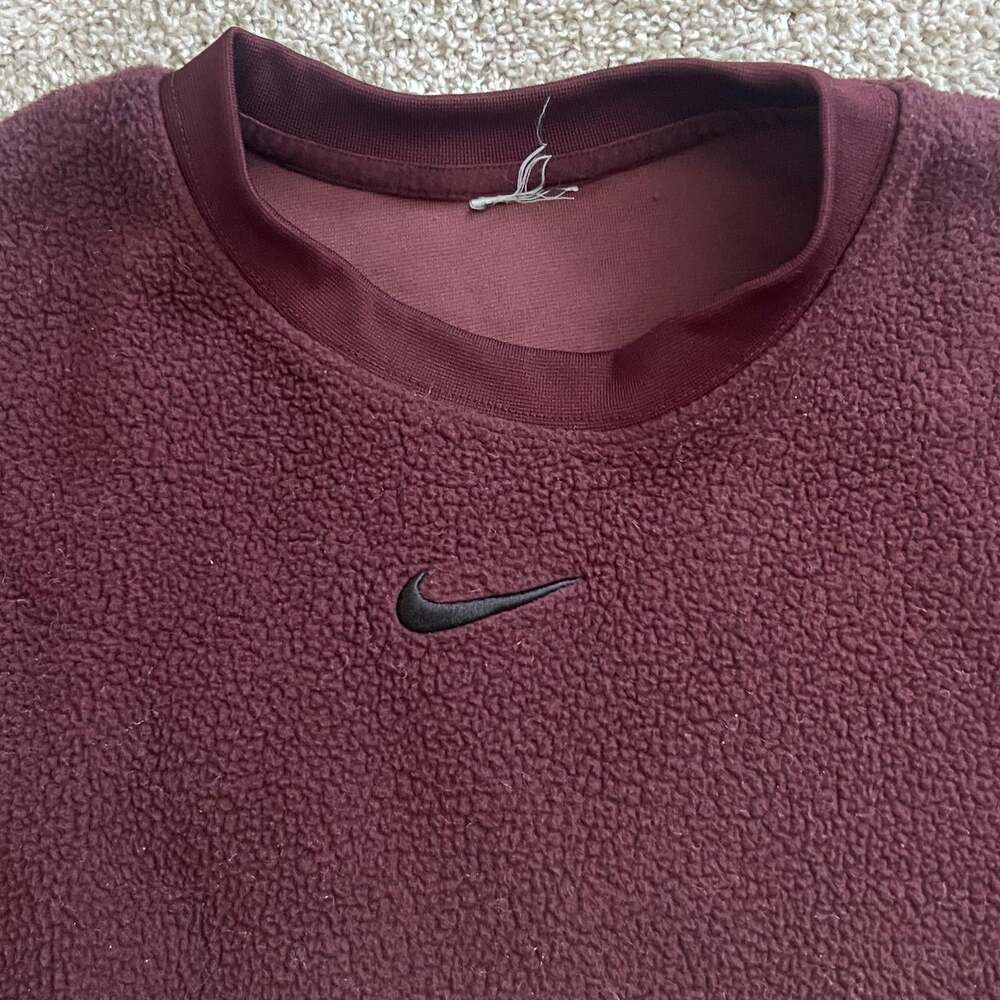 Nike Women's Burgundy Sweatshirt - Picture 2 of 2